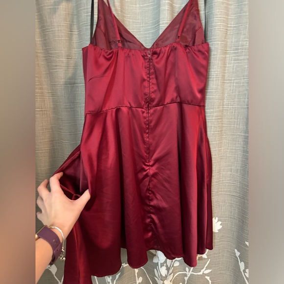 Silk dress with pockets - Picture 3 of 3